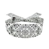 White Paisley Cotton Cooldanna